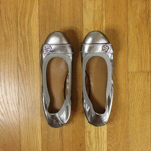 Coach Silver Flats